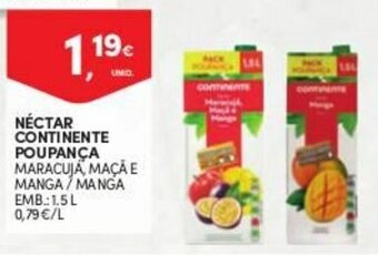 Continente Néctar Continente Poupança 1.5L promoção