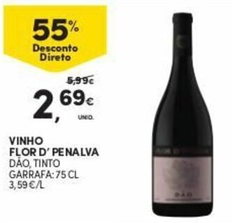 Continente Vinho Flor D' Penalva 75cl promoção