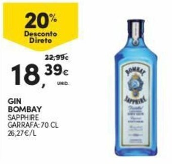 Continente Gin Bombay 70cl promoção