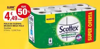 Intermarché Rolo de Cozinha Branco Mega Rolo Scottex promoção