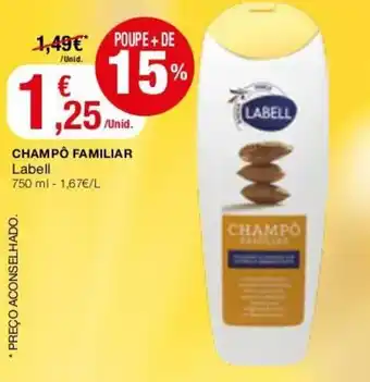 Intermarché Champô Familiar Labell 750ml promoção