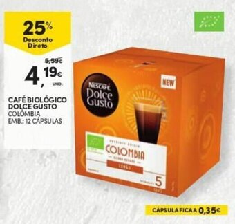 Café Biológico Dolce Gusto 12 cápsulas