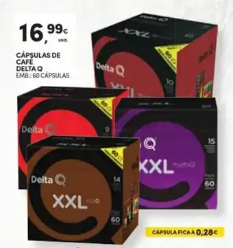 Continente Cápsulas de Café Delta Q XXL 60 cápsulas promoção