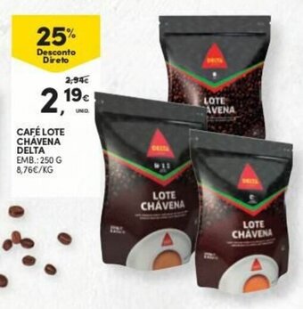 Continente Café Lote Chávena Delta 250g promoção