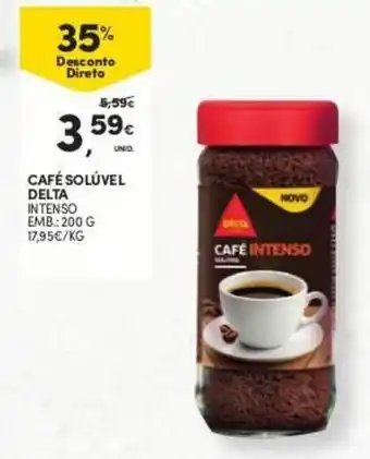 Continente Café Solúvel Delta Internso 200g promoção