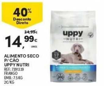 Continente Alimento Seco p/Cáo Uppy Nutri 7.5kg promoção