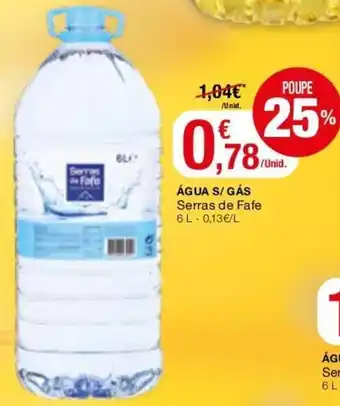 Intermarché Água C/Gás Serras de Fate 6L promoção