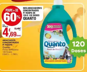 Amaciador Concentrado P/Roupa Quanto