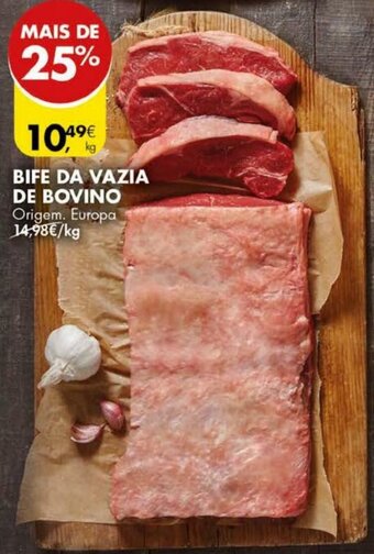 Pingo Doce Bife da Vazia de Bovino promoção
