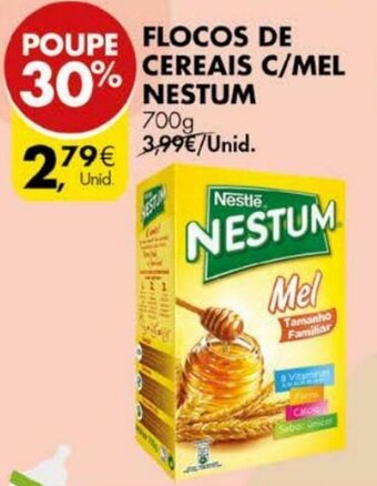 Pingo Doce Flocos de Cereais c/Mel Nestum 700g promoção