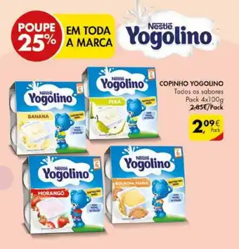 Pingo Doce Copinho Yogolino 4x100g promoção