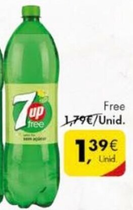 Pingo Doce 7up Free 1,75lt promoção