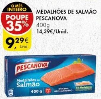 Pingo Doce Medalhões de Salmão Pescanova 400g promoção