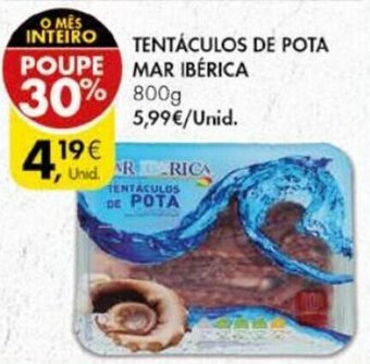 Pingo Doce Tentáculos de Pota Mar Ibérica 800g promoção