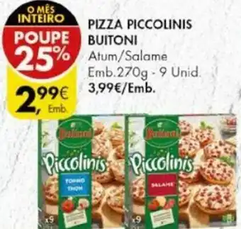 Pingo Doce Pizza Piccolinis Buitoni 270g-9 Unid promoção