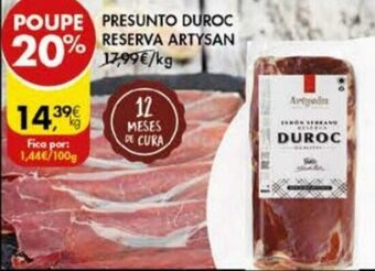 Pingo Doce Presunto Duroc Reserva Artysan promoção