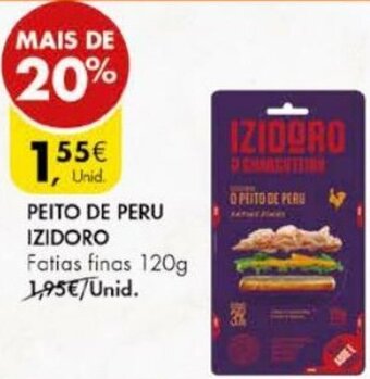 Pingo Doce Peito de Peru Izidoro 120g promoção