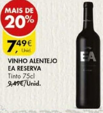 Pingo Doce Vinho Alentejo EA Reserva 75cl promoção
