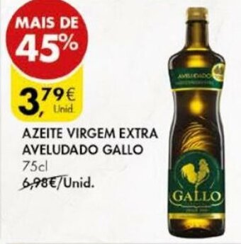 Pingo Doce Azeite Virgem Extra Aveludado Gallo 75cl promoção