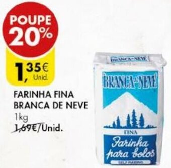 Pingo Doce Farinha Fina Branca de Neve 1kg promoção