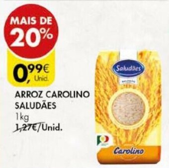 Pingo Doce Arroz Carolino Saludães 1kg promoção