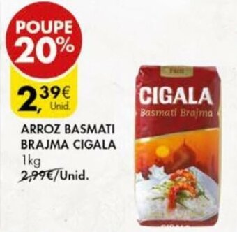 Arroz Basmati Brajma Cigala 1kg