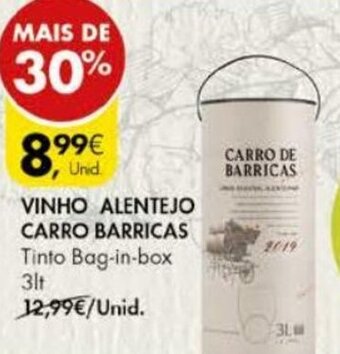 Vinho Alentejo Carro Barricas 3lt