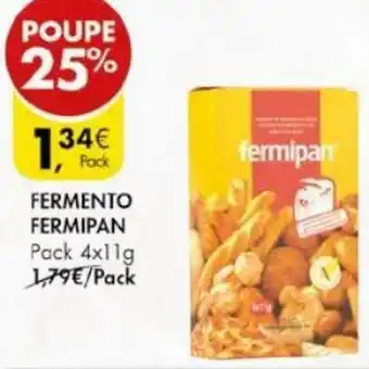 Pingo Doce Fermento Fermipan 4 x 11g promoção