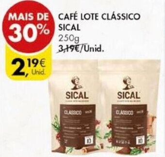 Pingo Doce Café Lote Clássico Sical 250g promoção