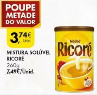 Pingo Doce Mistura Solúvel Ricoré 260g promoção
