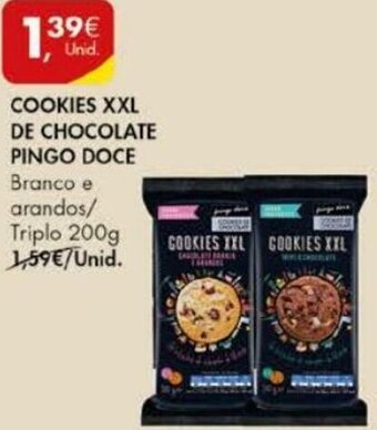 Pingo Doce Cookies XXL de Chocolate Pingo Doce 200g promoção