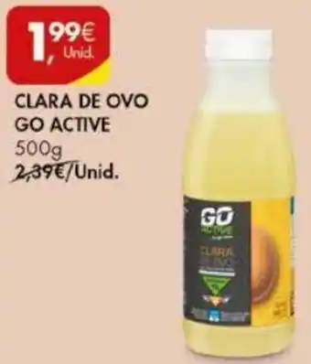 Pingo Doce Clara de Ovo Go Active 500g promoção