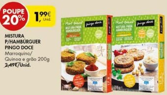 Pingo Doce Mistura P/Hambúrguer Pingo Doce 200g promoção