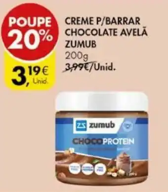 Pingo Doce reme P/Barrar Choclate Avelã Zumub 200g promoção