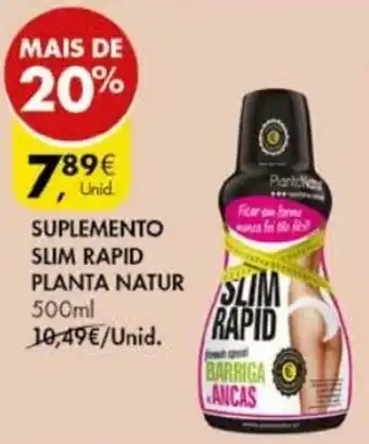 Pingo Doce Suplemento Slim Rapid Planta Natur 500ml promoção