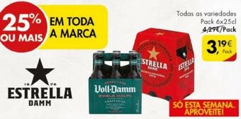 Pingo Doce Estrella Damm 6x25cl promoção