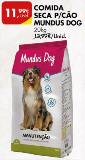 Pingo Doce Comida Seca P/Cão Mundus Dog 20kg promoção
