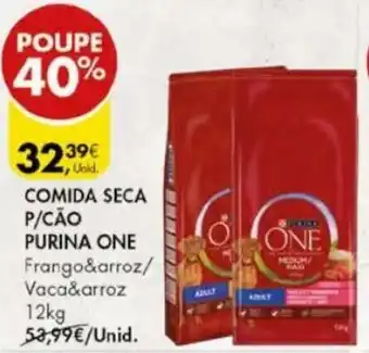 Pingo Doce Comida Seca P/Cão Purina One 12kg promoção