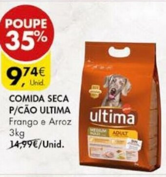 Pingo Doce Comida Seca P/Cão Ultima 3kg promoção