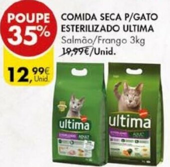 Pingo Doce Comida Seca P/Gato Esterilizado Ultima 3kg promoção