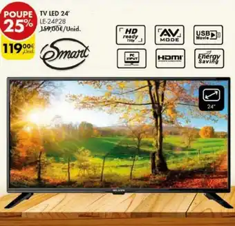 Pingo Doce Smart TV LED 24" promoção
