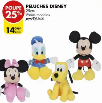 Pingo Doce Peluches Disney 25cm promoção