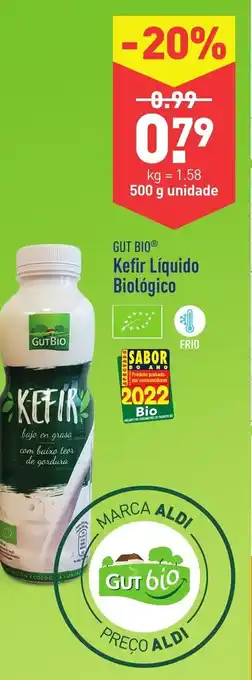 ALDI Gut Bio Kefir Líquido Biológico 500g promoção