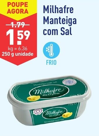 ALDI Milhafre Manteiga com Sal 250g promoção