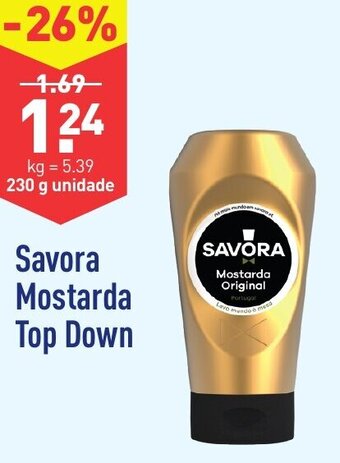 ALDI Savora Mostarda Top Down 230g promoção