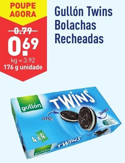 Promoção Gullón Twins Bolachas Recheadas 176g Em Aldi