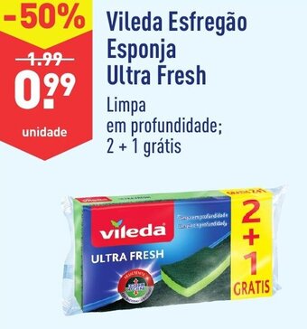 ALDI Vileda Esfregão Esponja Ultra Fresh promoção