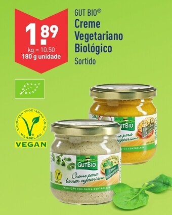 Gut Bio Creme Vegetariano Biológico 180g