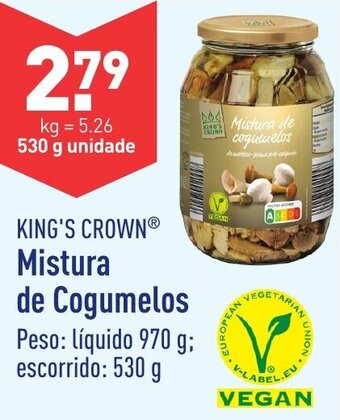 King's Crown Mistura de Cogumelos 530g