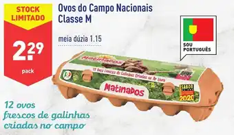 ALDI Ovos do Campo Nacionais Classe M 12 ovos promoção